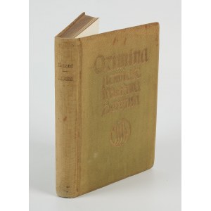 BERENT Waclaw - Ozimina. Ein Roman [Erstausgabe 1911] [Einband des Verlages].