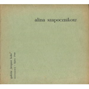 SZAPOCZNIKOW Alina - Folder z wystawy w Galerii Krzywe Koło [1960]