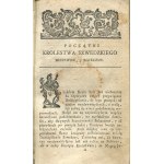 SKRZETUSKI Wincenty - Dzieie Krolestwa Szwedzkiego od panowania Waldemara, toiest od r. 1250 aż do ninieyszego roku, według lat porządku opisanych [prvé vydanie 1772].
