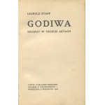 STAFF Leopold - Godiwa. Dráma v troch dejstvách [prvé vydanie 1906] [signovaná väzba Franciszek Terakowski].