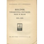 Rocznik Towarzystwa Przyjaciół Nauk w Wilnie 1915-1918