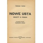 PEIPER Tadeusz - Nové ústa. Čítanie o poézii [1925] [il. Fernand Léger].