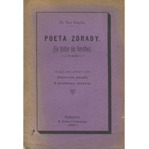 FRANKO Jan (Ivan) - Básník zrady (Ein Dichter des Verrathes) [1897] [kritika Mickiewicze].