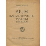 RZEPECKI Tadeusz - Sejm Rzeczypospolitej Polskiej 1919 roku [1920]