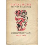 Catalogue section polonaise. Exposition Internationale des Arts Décoratifs et Industriels Modernes [Paryż 1925] [okł. Zofia Stryjeńska]