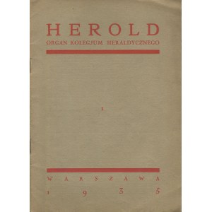 Herold. Organ of the Heraldic College [kompletní ročník 1935].