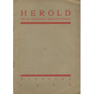 Herold. Orgán Heraldického kolégia [kompletný ročník 1935].