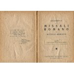 Excerpta ex Missali Romano et Rituali Romano ad usum Capellanorum Militum in Russia (Exceptions from the Roman Missal and Roman Ritual for the use of military chaplains in Russia) [1942] [Polish Armed Forces in the USSR].