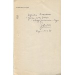 BRZĘKOWSKI Jan - Paryż po latach [first edition 1977] [AUTOGRAPH AND DEDICATION FOR WOJCIECH KARPIŃSKI].