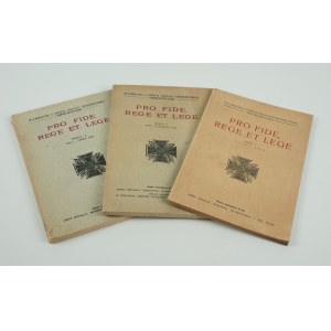 Pro Fide, Rege Et Lege [set of 3 notebooks] [1926-1928].