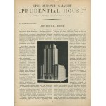 Popis výstavby budovy Prudential House ve Varšavě [1932] [kopie z knižní sbírky Moraczewských].