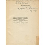 Inventory of the Department of Chemistry of the former Vilnius University, begun by Jedrzej Sniedecki (...) [1938] [Opr. graph. Tadeusz Gronowski] [AUTOGRAPH AND DEDICATION BY JAN MUSZYŃSKI FOR ROBERT REMBIELIŃSKI].