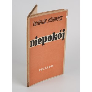 RÓŻEWICZ Tadeusz - Unrest [first edition 1947].