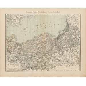 [mapa] Pomorze, Prusy Wschodnie i Prusy Zachodnie [1904]