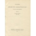 KRASIŃSKI Zygmunt - Pisma. Jubiläumsausgabe [1912].