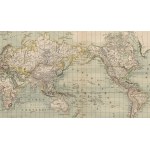 [Mapa] Mapa Země v Mercatorově projekci s vyznačením mořských proudů [1904].