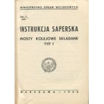 Príručka pre sapérov. Skladacie železničné mosty typu I [1938].