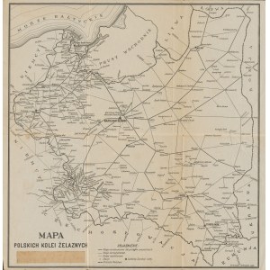 [mapa] Mapa Polskich Kolei Żelaznych [1937]