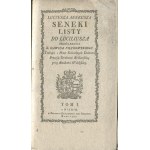 SENEKA Lucius Anneusz - Dopisy Luciliovi v překladu X. David Pilchowski [Vilnius 1781].