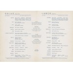 TSS Stefan Batory. Set of six menu cards from 1961-1967