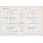 TSS Stefan Batory. Set of six menu cards from 1961-1967