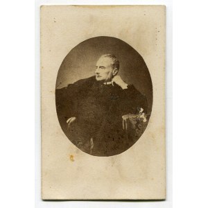 [Cardboard photograph] Zygmunt Krasinski [Karol Beyer Warsaw 1850s].