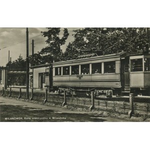[Postkarte] CHOMÊTOWSKA Zofia - Milanówek. Elektrische Eisenbahn
