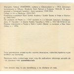 JANIKOWSKI Mieczysław Tadeusz - Folder z wystawy w Galerii Krzysztofory [1962]