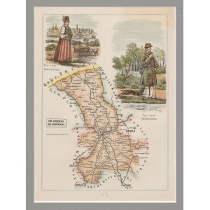 [Mapa] BAZEWICZ Józef Michał - Ostrołęcki powiat gub. łomżyńskiej [1907].