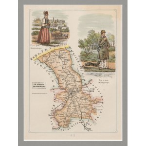 [mapa] BAZEWICZ Józef Michał - Ostrołęcki powiat gub. łomżyńskiej [1907].