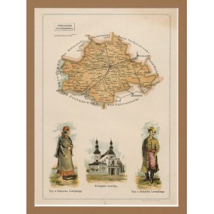[mapa] BAZEWICZ Józef Michał - Powiat łowicki gub. warszawskiej [1907]