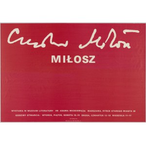[Plagát] HEYDRICH Jan - Czesław Miłosz. Výstava v Literárnom múzeu Adama Mickiewicza [1981].