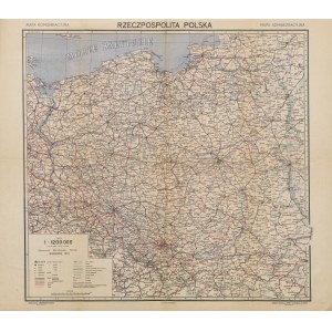 [Mapa] Rzeczpospolita Polska. Komunikační a správní mapa [1945].