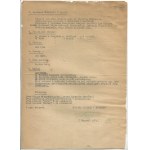 [Warschauer Aufstand] Sektion Bogumił. Lagebericht vom 6.09.1944, 17.00 Uhr [unterzeichnet von Wladyslaw Garlicki alias Bogumil].