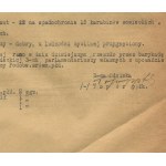 [Warsaw Uprising] Axe section. - Golski and Piorun battalions. Situation report dated 29.09.1944. [with signature of Jacek Bêtkowski a.k.a. Topór].