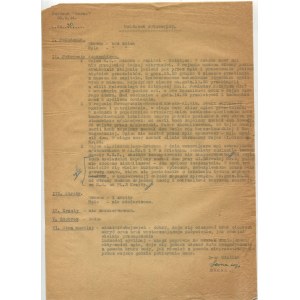 Sektion Sarna [Warschauer Aufstand]. Lagebericht vom 20.09.1944 [mit der Unterschrift von Narcyz Łopianowski alias Sarna].
