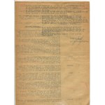[Varšavské povstanie] Správa velenia inštruktážnej skupiny ženistov z 18.08.1944. [s podpisom veliteľa, pseudonym Jastrzębiec].
