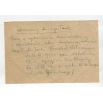 [Warsaw Uprising] Battalion Milosz - company Bradl. - Ptaszynski platoon. Handwritten order and note about one of the fallen soldiers dated 20.09.1944. [with the signature of Lieutenant Witold Pawlowski alias Ptaszynski].
