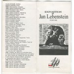 LEBENSTEIN Jan - Set of invitations from exhibitions