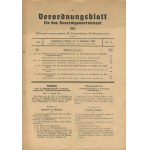 Verordnungsblatt für das Generalgouvernement. Věstník nařízení pro generální vládu [1940-1941].