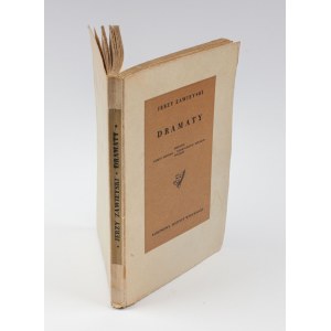 ZAWIEYSKI Jerzy - Dramaty [first edition 1957] [AUTOGRAPH AND DEDICATION].