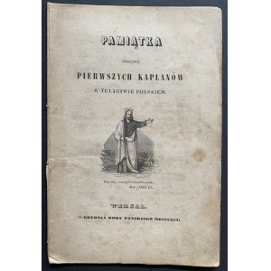 [Velká emigrace] Památník svěcení prvních kněží v polském exilu. Versailles [1841].