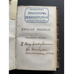 [Wielka Emigracja - Bibioteka Towarzystwa Demokratycznego] KLOCEK - 4 tytuły [1845/1868]