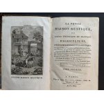 [Agronomy] La petite maison rustique, ou, Cours théorique et pratique d'agriculture, d'économie rurale et domestique [...] Vol. 1-2 (in 2 vols.). Paris [1802].