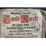 NEINER Johann - Neu ausgelegter Curioser Tändl-Marckt der jetzigen Welt. Wienn und Brünn [1734].