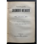 [MAJMON] Autobiografia Salomona Majmona, z portretem; oraz list autora do Króla STANISŁAWA AUGUSTA. Warszawa [1913]