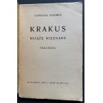 NORWID Cypryan Kamil - Krakus. Książe nieznany.Tragedya.Warszawa [192?]