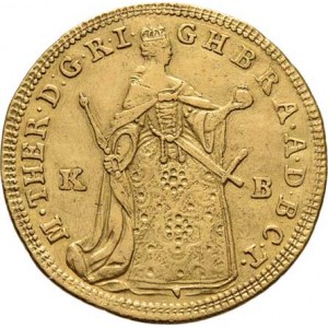 Marie Terezie, 1740 - 1780, Dukát 1765 KB, Kremnica, N.71, Husz.1652, 3.425g,