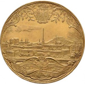 František Josef I., 1848 - 1916, 4-dukátová medaile 1892 - 4.spolkové střelby v Brně,