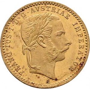 František Josef I., 1848 - 1916, Dukát 1867 A, 3.479g, nep.hr., nep.rysky, skvrnky,